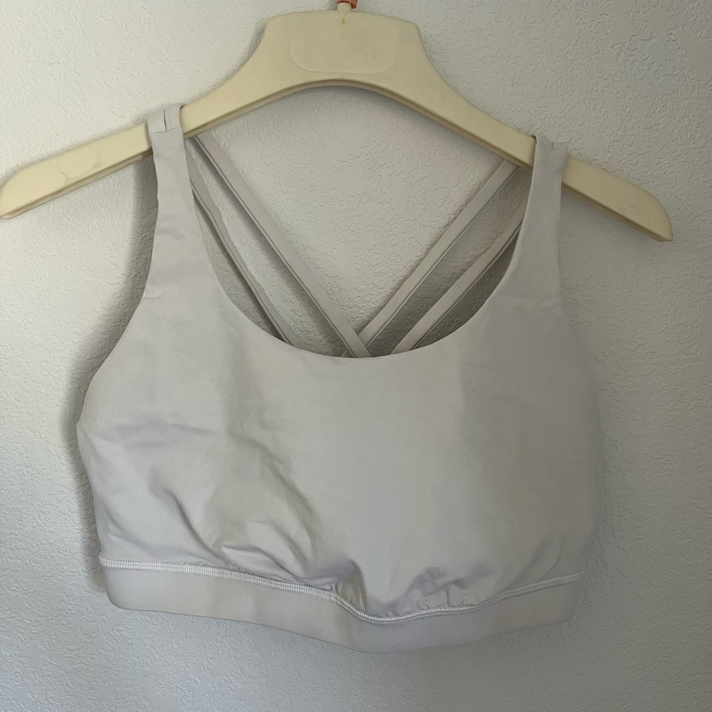 Lululemon Athletica White Energy Sports Bra 14